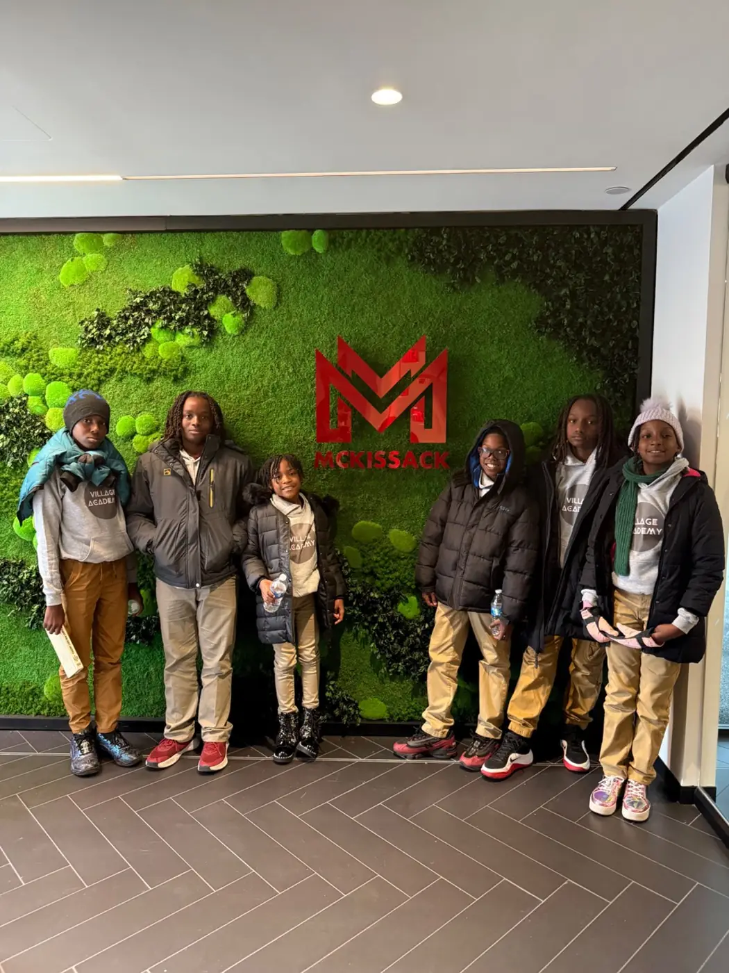 Village Academy students visiting McKissack & McKissack in New York